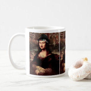 La Chola Mona Lisa Mexican Coffee Mug