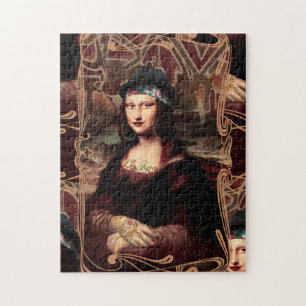 La Chola Mona Lisa Mexican Jigsaw Puzzle