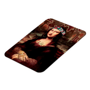 La Chola Mona Lisa Mexican Magnet