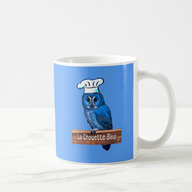 La Chouette Bleue Cafe Coffee Mug (Right)