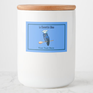 La Chouette Bleue Cafe Food Label