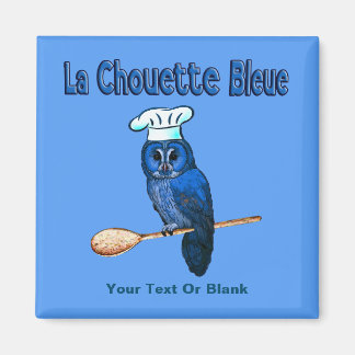 La Chouette Bleue Cafe Magnet