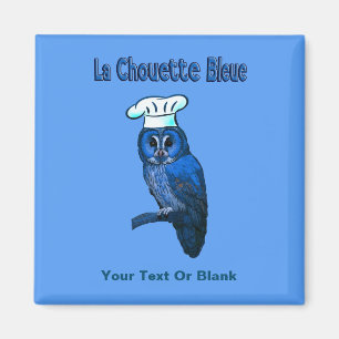 La Chouette Bleue Cafe Magnet