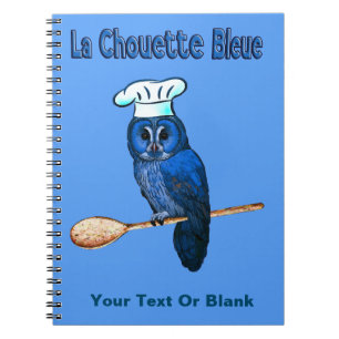 La Chouette Bleue Cafe Notebook