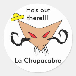 La Chupacabra Classic Round Sticker