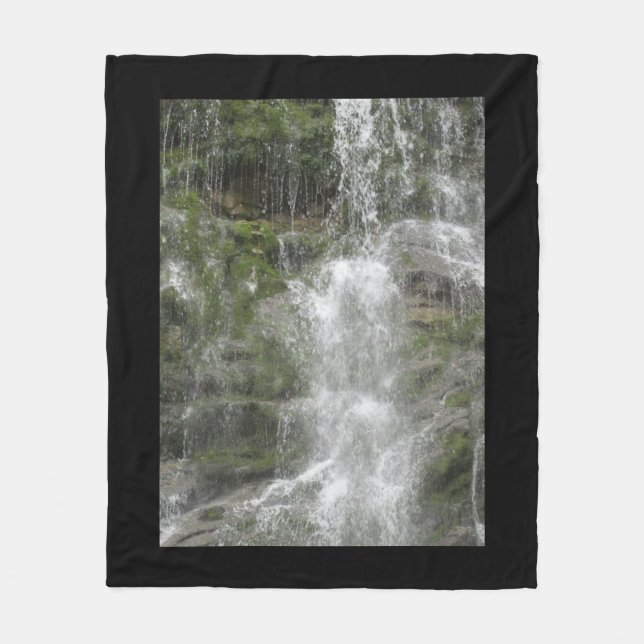 La Chute Waterfall in Forillon National Park    Fleece Blanket (Front)