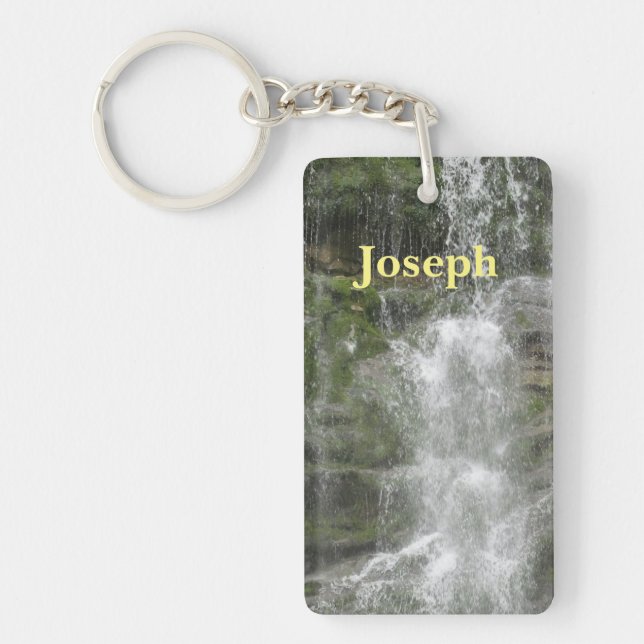 La Chute Waterfall in Forillon National Park Key Ring (Front)