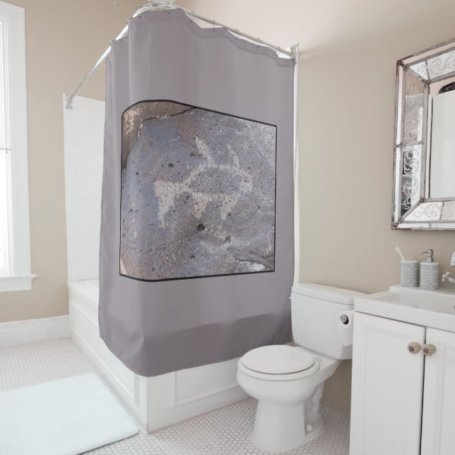 La Cieneguilla Petroglyph Shower Curtain (In Situ)