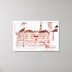 La Cite and Notre Dame de Paris Paris, France Canvas Print