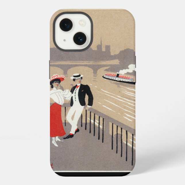 La Cite Art Deco Scene iPhone Case (Back)