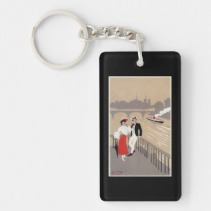 La Cite Art Deco Scene Key Ring