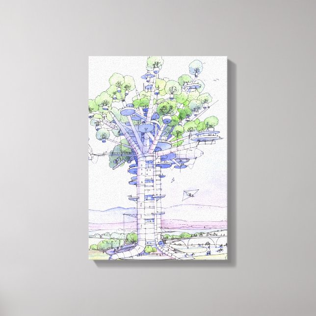 La citta' albero canvas print (Front)