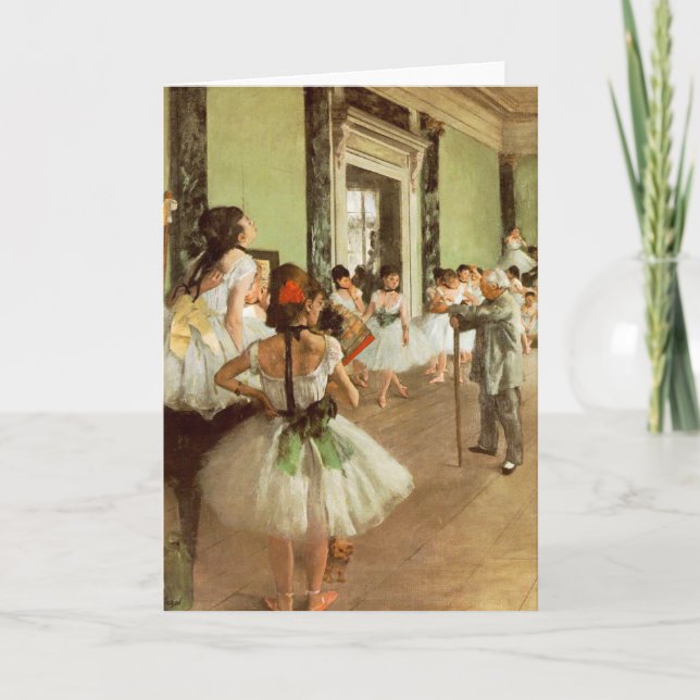 La Classe de Danse by Edgar Degas Card (Front)