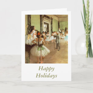 La Classe de Danse by Edgar Degas Holiday Card