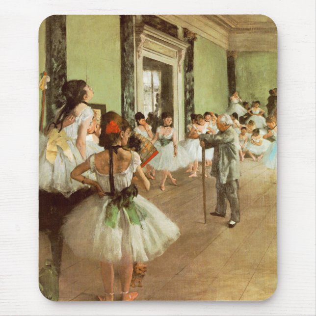 La Classe de Danse by Edgar Degas Mouse Mat (Front)