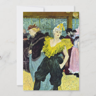La Clownesse (Clown) Cha-U-Kao by Toulouse Lautrec