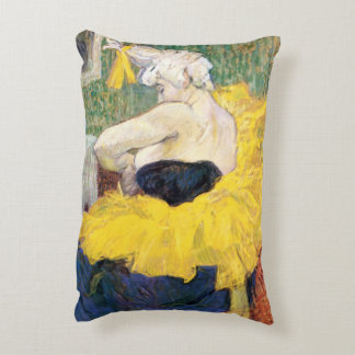 La Clownesse (Clown) Cha-U-Kao by Toulouse Lautrec Decorative Cushion
