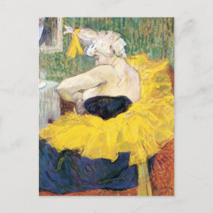 La Clownesse (Clown) Cha-U-Kao by Toulouse Lautrec Postcard