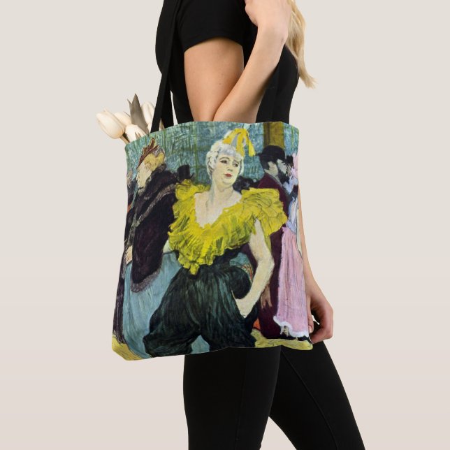 La Clownesse (Clown) Cha-U-Kao by Toulouse Lautrec Tote Bag (Close Up)
