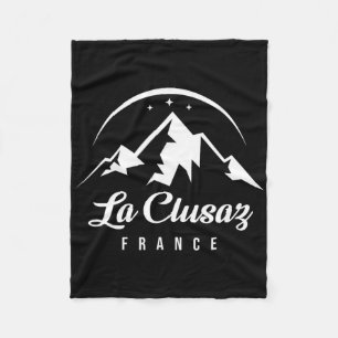 La Clusaz France Ski Resort Skiing Snowboarding So Fleece Blanket