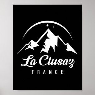 La Clusaz France Ski Resort Skiing Snowboarding So Poster