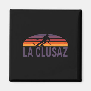 La Clusaz French Alps France Ski Resort Snowboardi Magnet