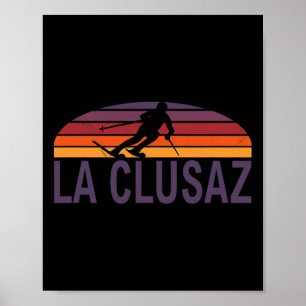 La Clusaz French Alps France Ski Resort Snowboardi Poster