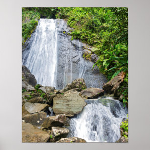 La coca falls of el yunque national forest poster
