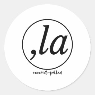 La Coconut Pilled Kamala Harris Women Classic Round Sticker