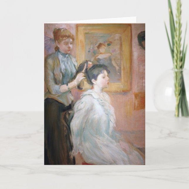 La Coiffure | Berthe Morisot Card (Front)