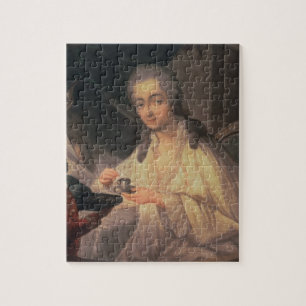 La Comtesse du Barry (1743-93) (oil on canvas) Jigsaw Puzzle