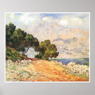 La Corniche de Monaco, 1884 Poster