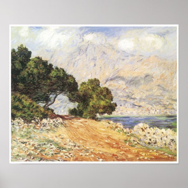 La Corniche de Monaco, 1884 Poster (Front)