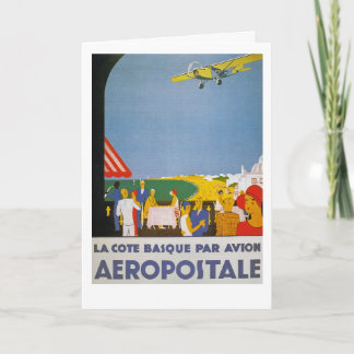 La Cote Basque Par Avion Card