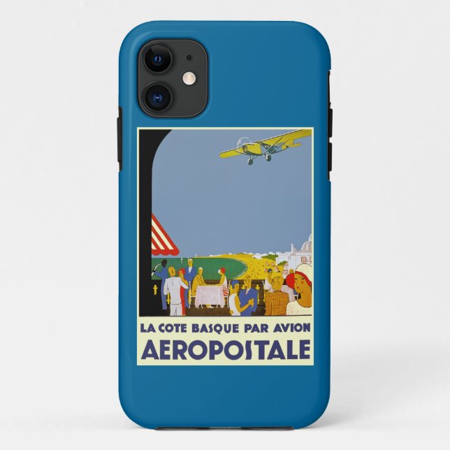 La Cote Basque Par Avion Case-Mate iPhone Case (Back)