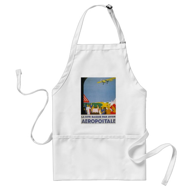 La Cote Basque Par Avion Standard Apron (Front)