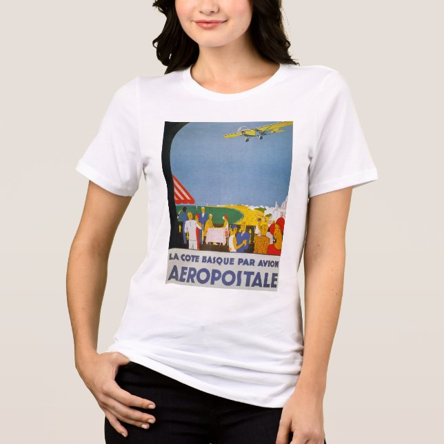La Cote Basque Par Avion Tri-Blend Shirt (Front)