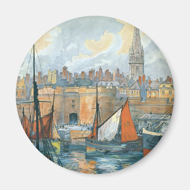 La Côte d' Émeraude Magnet (Front)