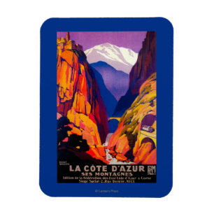 La Cote D'Azur Vintage PosterEurope 2 Magnet