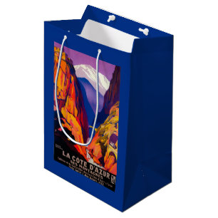 La Cote D'Azur Vintage PosterEurope 2 Medium Gift Bag