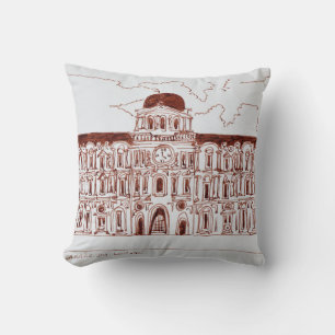 La Cour Carree Courtyard Louvre, Paris, France Cushion