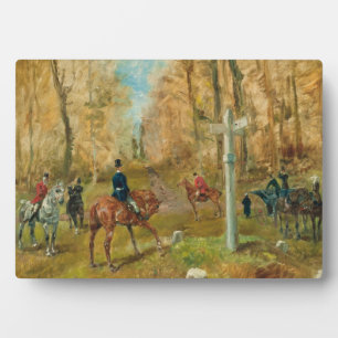 La croisee des chemins, 1883 (oil on canvas) plaque