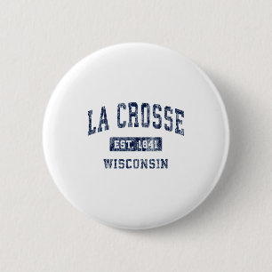 La Crosse Wisconsin Wi Vintage Established Sports 6 Cm Round Badge