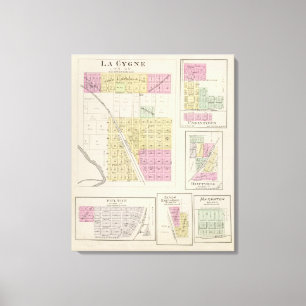 La Cygne, Uniontown, Hiattville, Fulton, Kansas Canvas Print