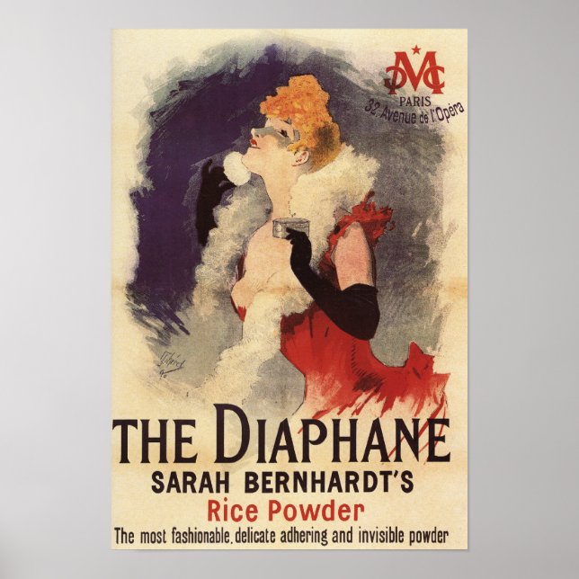 La Diaphane Woman Powdering Face Promo Poster (Front)