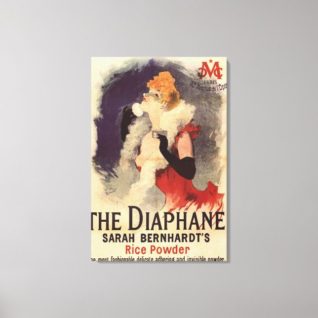 La Diaphane Woman Powdering Face Promo Poster Canvas Print (Front)