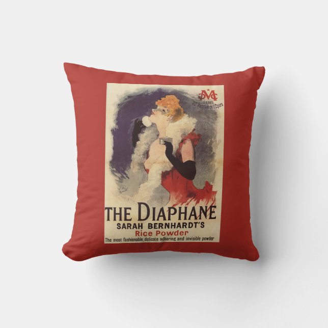 La Diaphane Woman Powdering Face Promo Poster Cushion (Front)