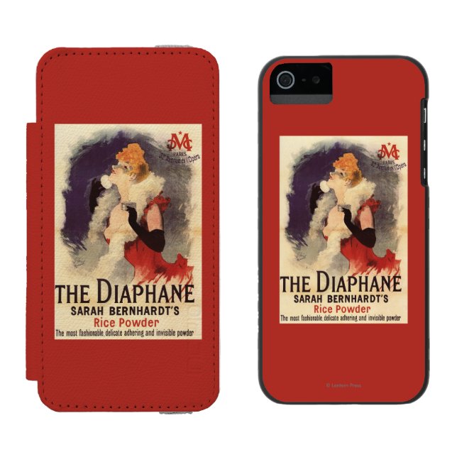 La Diaphane Woman Powdering Face Promo Poster Incipio iPhone Wallet Case (Side by Side)