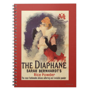 La Diaphane Woman Powdering Face Promo Poster Notebook