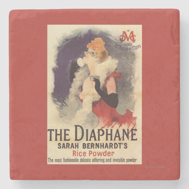 La Diaphane Woman Powdering Face Promo Poster Stone Coaster (Front)